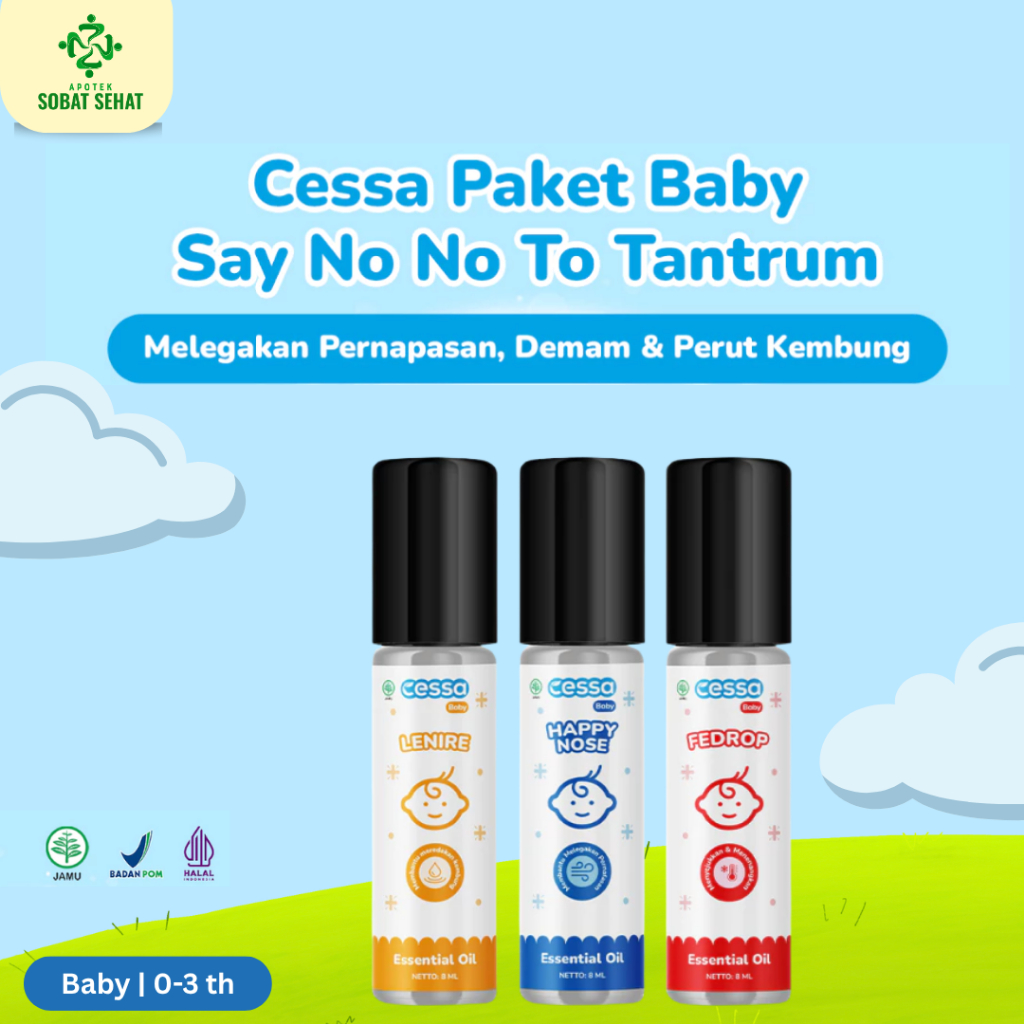 [PAKET BABY NO TANTRUM] - Cessa Baby Lenire + Cessa Baby Happy Nose + Cessa Baby Fedrop
