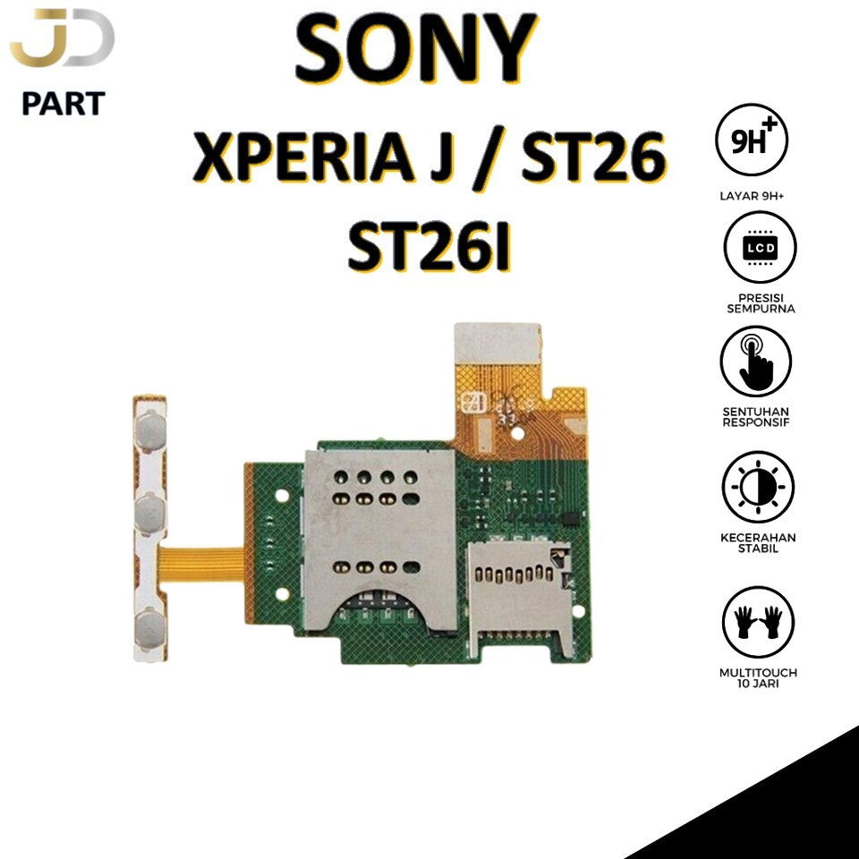 FLEXIBEL ON / OFF + VOLUME + SIMCARD SONY XPERIA J /  ST26 / ST26I ORIGINAL
