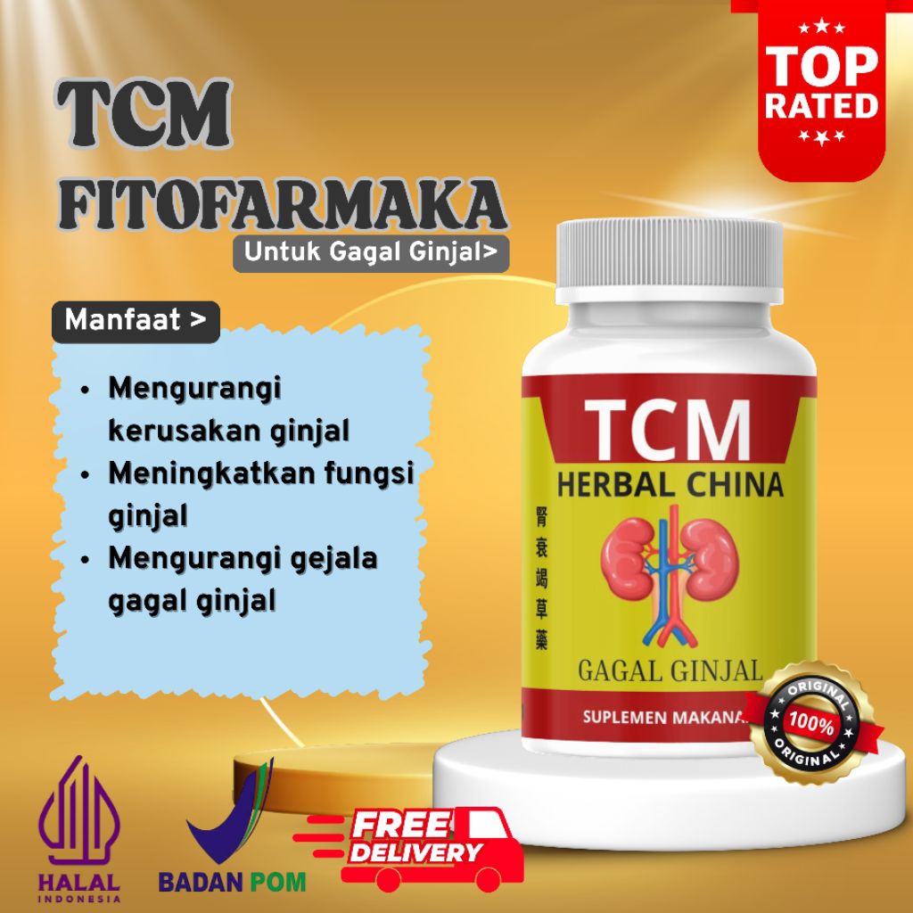 TCM herbal cina khasiatnya untuk mengobati Gagal ginjal halal dan BPOM