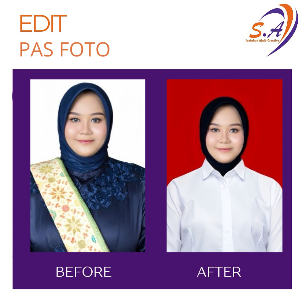TERLARIS EDIT PAS FOTO PRO/EDIT FOTO LAMARAN KERJA/EDIT FOTO GANTI JAZ/EDIT FOTO GANTU KEMEJA/BLAZER