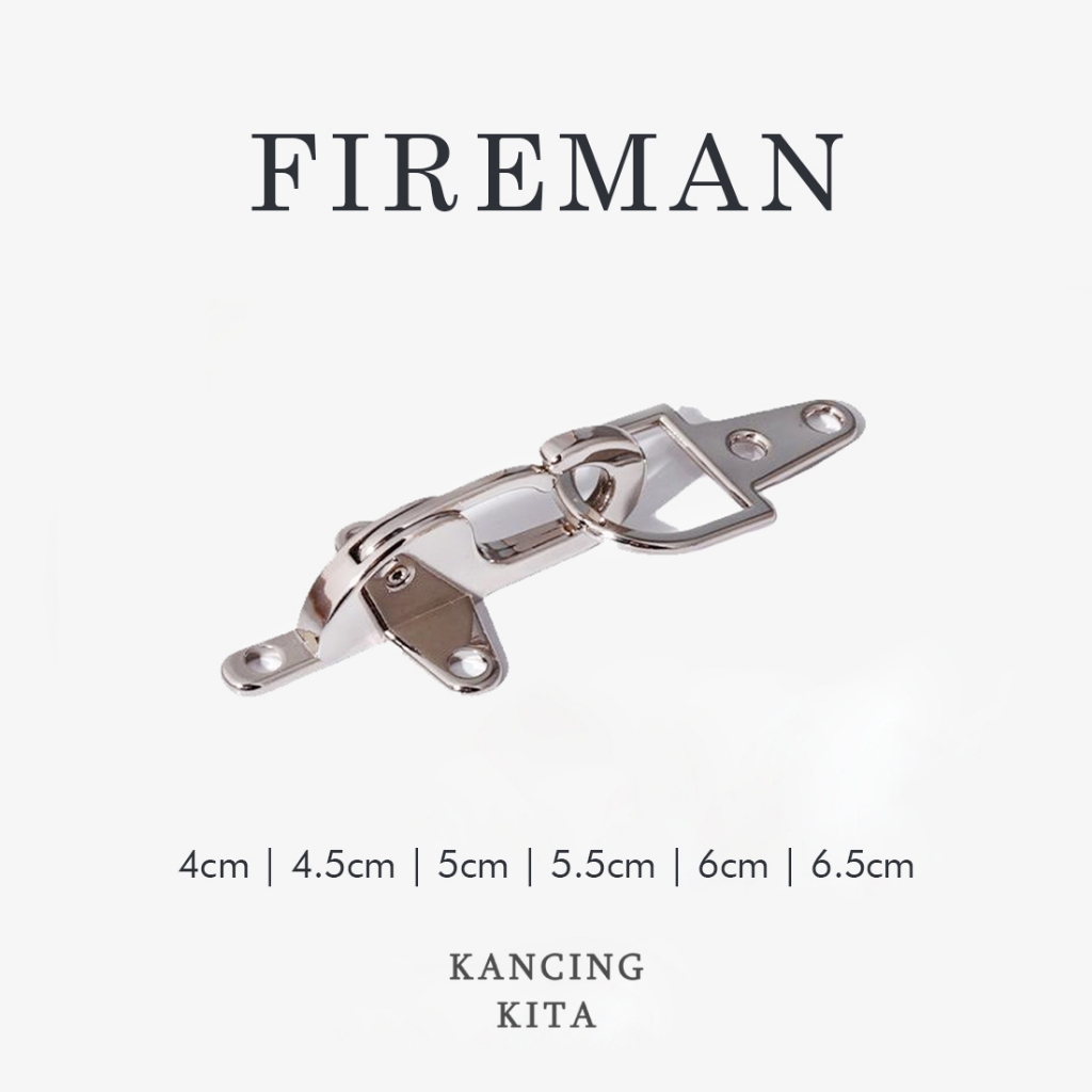 Kancing FIREMAN Kander Alloy Plane Buckle Pengait Aksesoris Jacket Mantel Coat Saintp