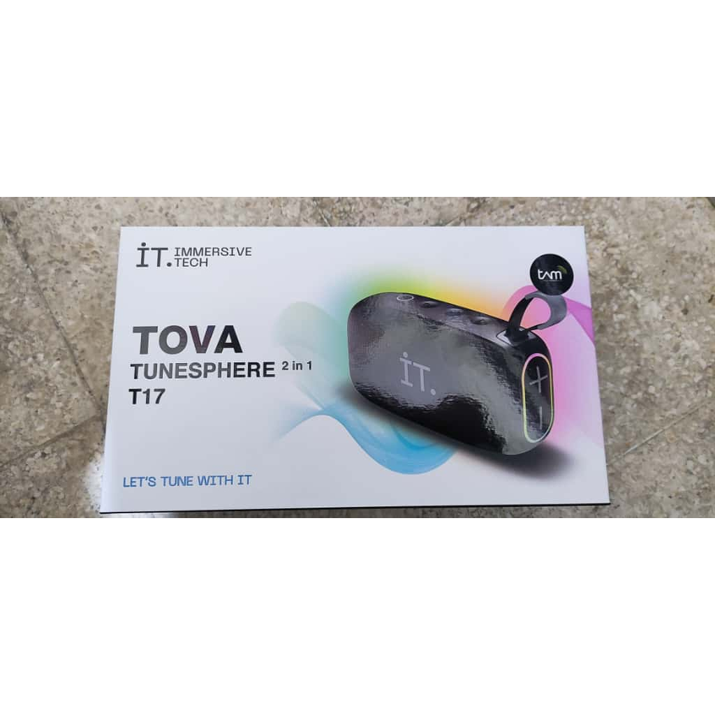 SPEAKER BLUETOOTH TOVA IT TUNESPHERE T17 PORTABLE SPEAKER WIRELESS RGB BASS
