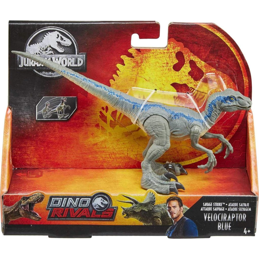 JURASSIC WORLD SAVAGE STRIKE VELOCIRAPTOR BLUE