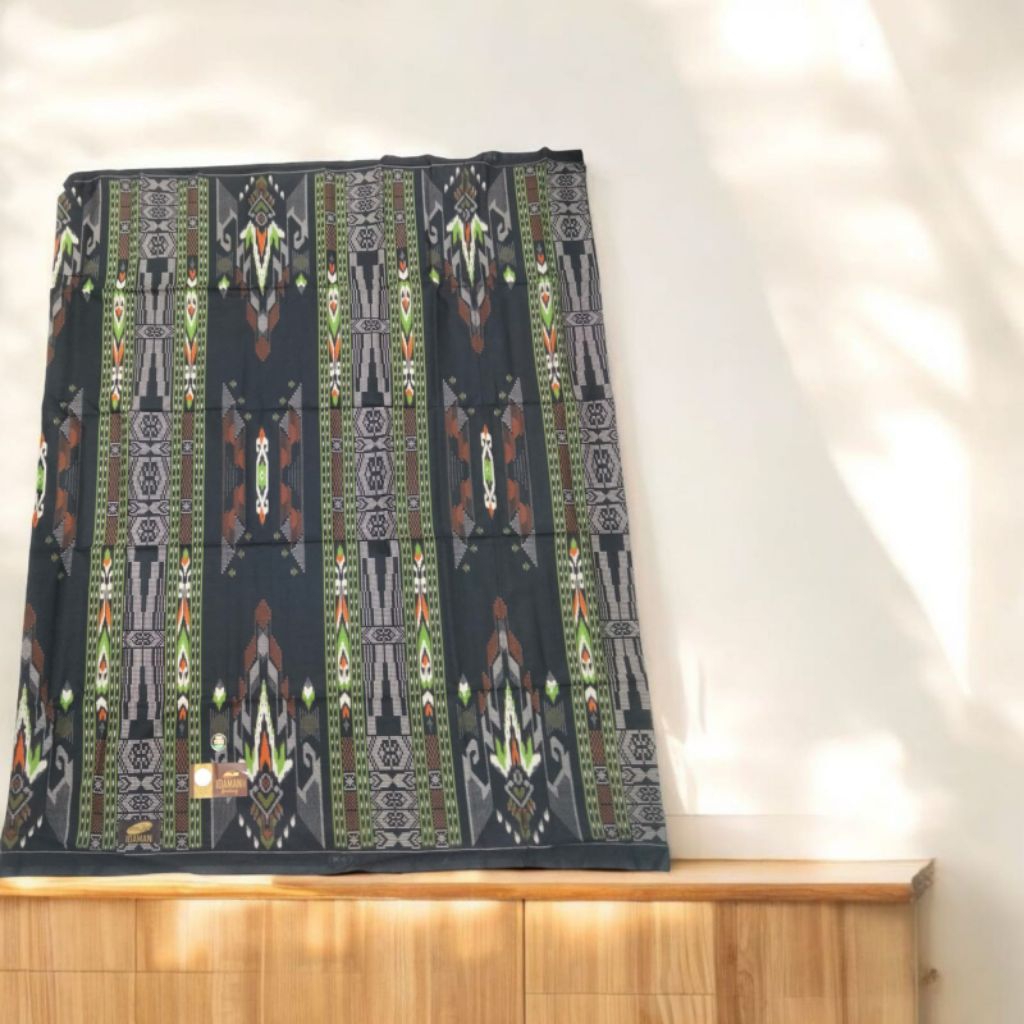 Sarung Atlas Idaman Kembang Sarung Motif BHS SGE dan SGF Sarung khusus Warna Hitam