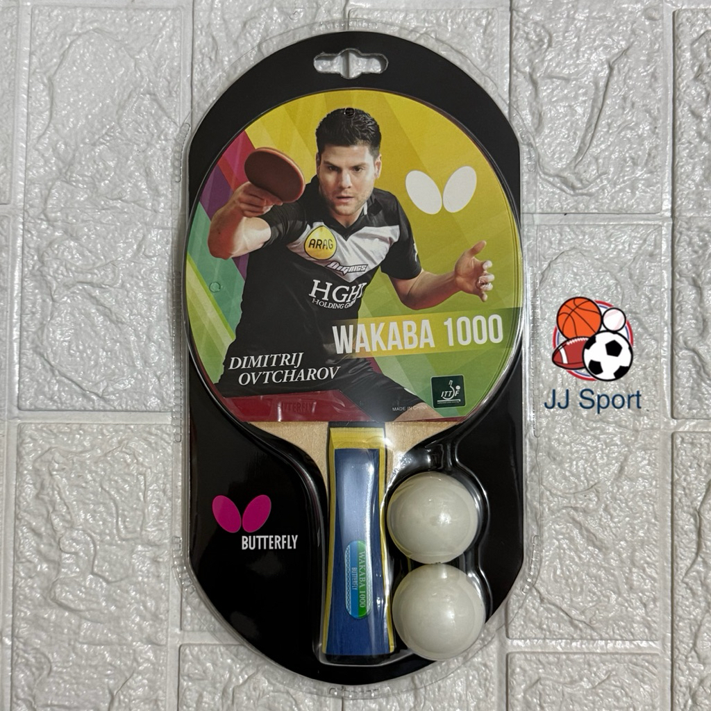 Bet Pingpong Bat Pingpong Butterfly WAKABA 1000 ORIGINAL