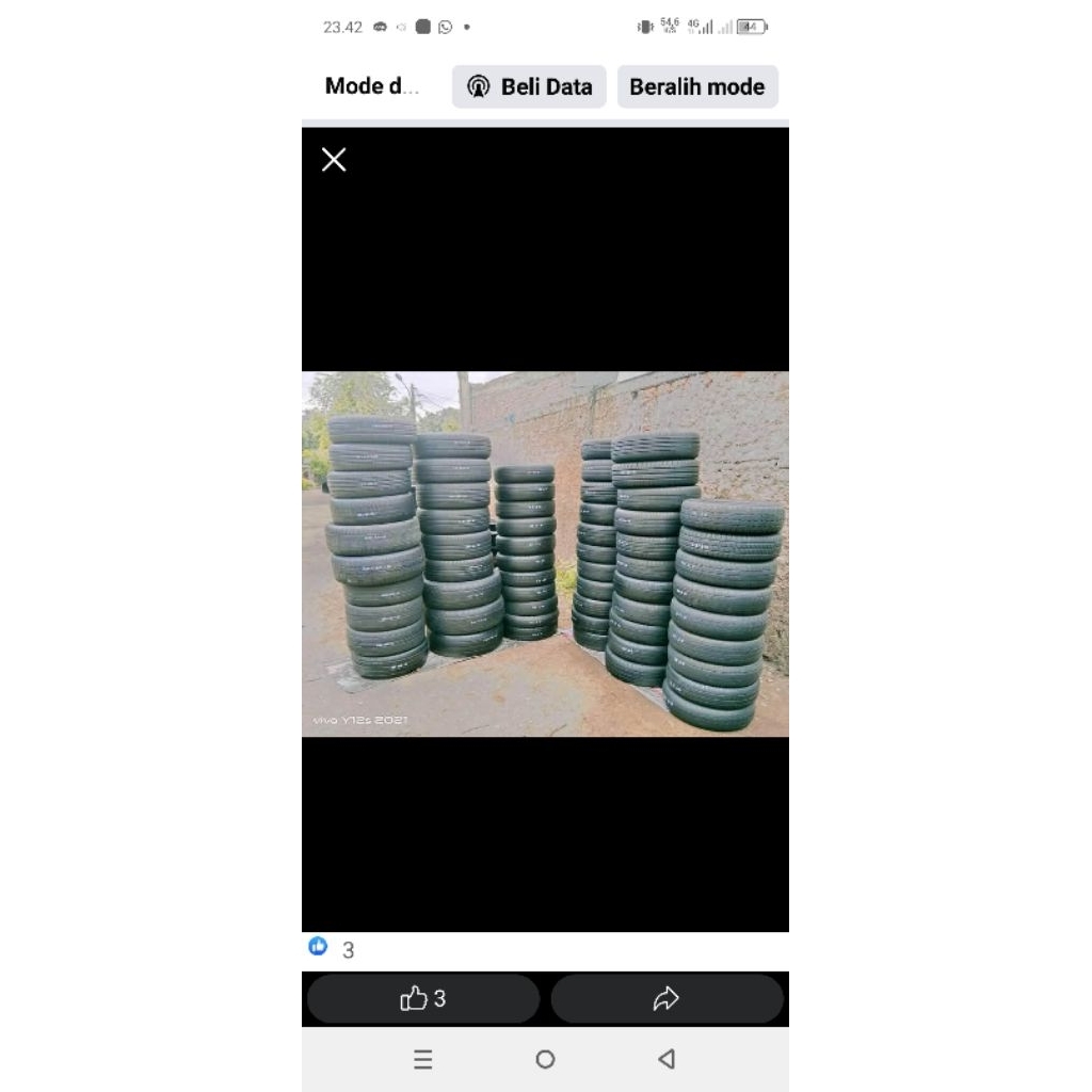 Ban mobil second berbagai macam ukuran dari ring 13 14 sampai ring 22