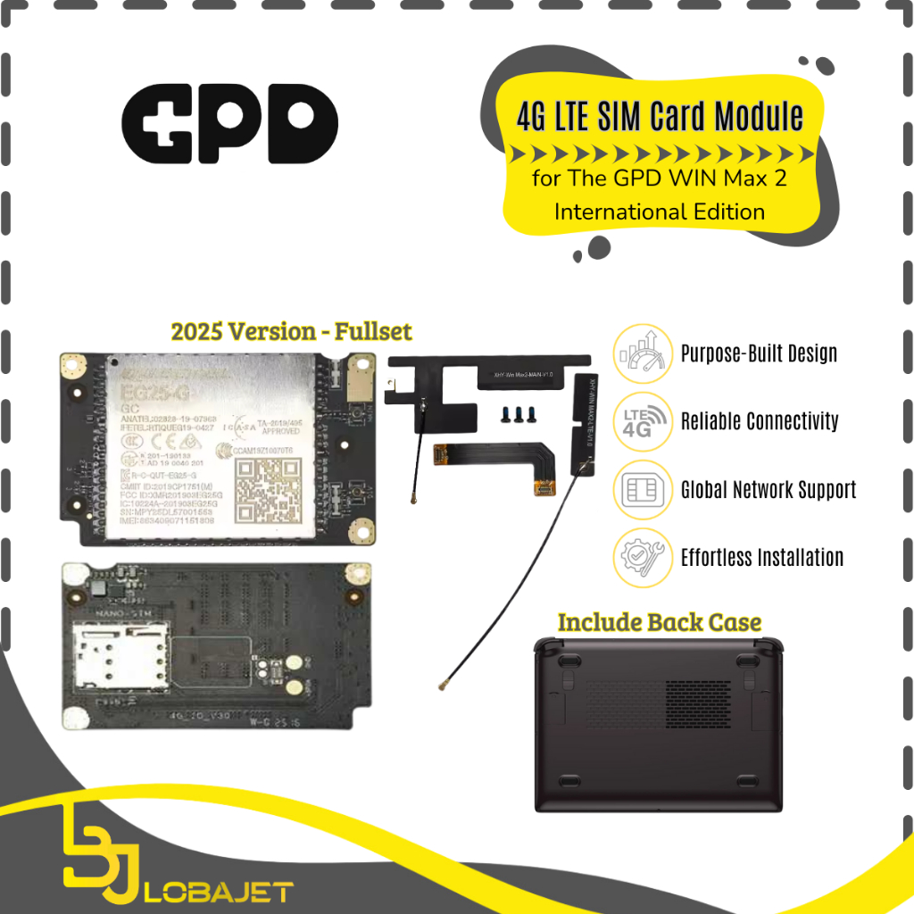 GPD WIN Max 2 (2025) Original Module 4G LTE SIM Card International Version
