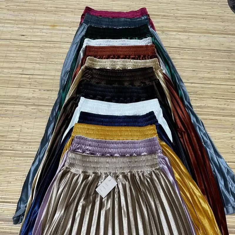 Rok Plisket Bludru / Rok Bludru Premium / Rok Velvet Bludru / Rok Plisket Velvet / Pleated Skirt