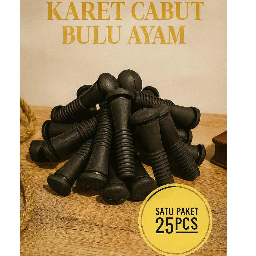 Murah Original Rubber Karet Cabut Bulu Ayam – Satu Paket 25pcs Plucker Berkualitas
