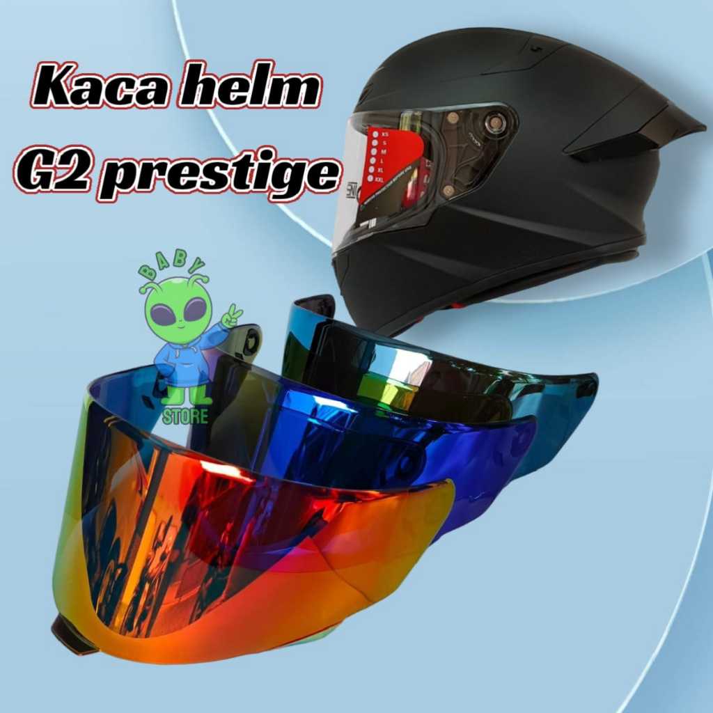 Kaca helm G2 prestige visor helm g2 prestige iridium anti silau all varian