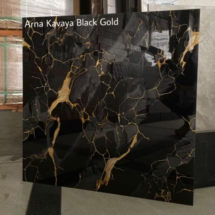 Granit Lantai 60x60 Kavaya Black Gold || Arna