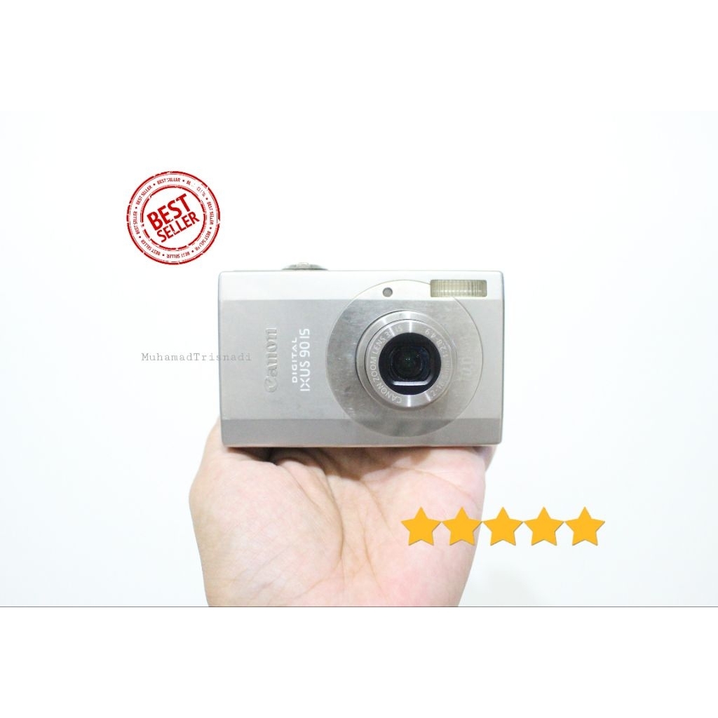 Camera Kamera Digital Poket Canon Ixus 90 IS 3X Zoom 10MP Silver Murah