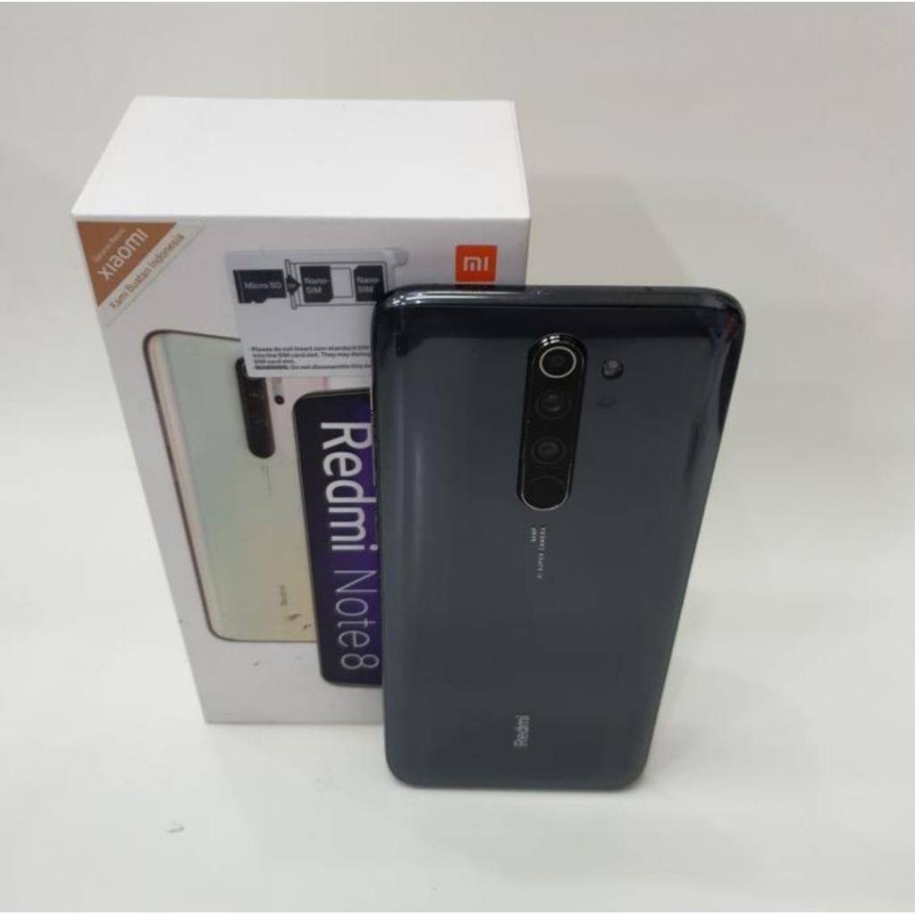 Termurah XIAOMI REDMI NOTE 8 PRO RAM 6/128GB EX RESMI SECOND FULLSET NO MINUS