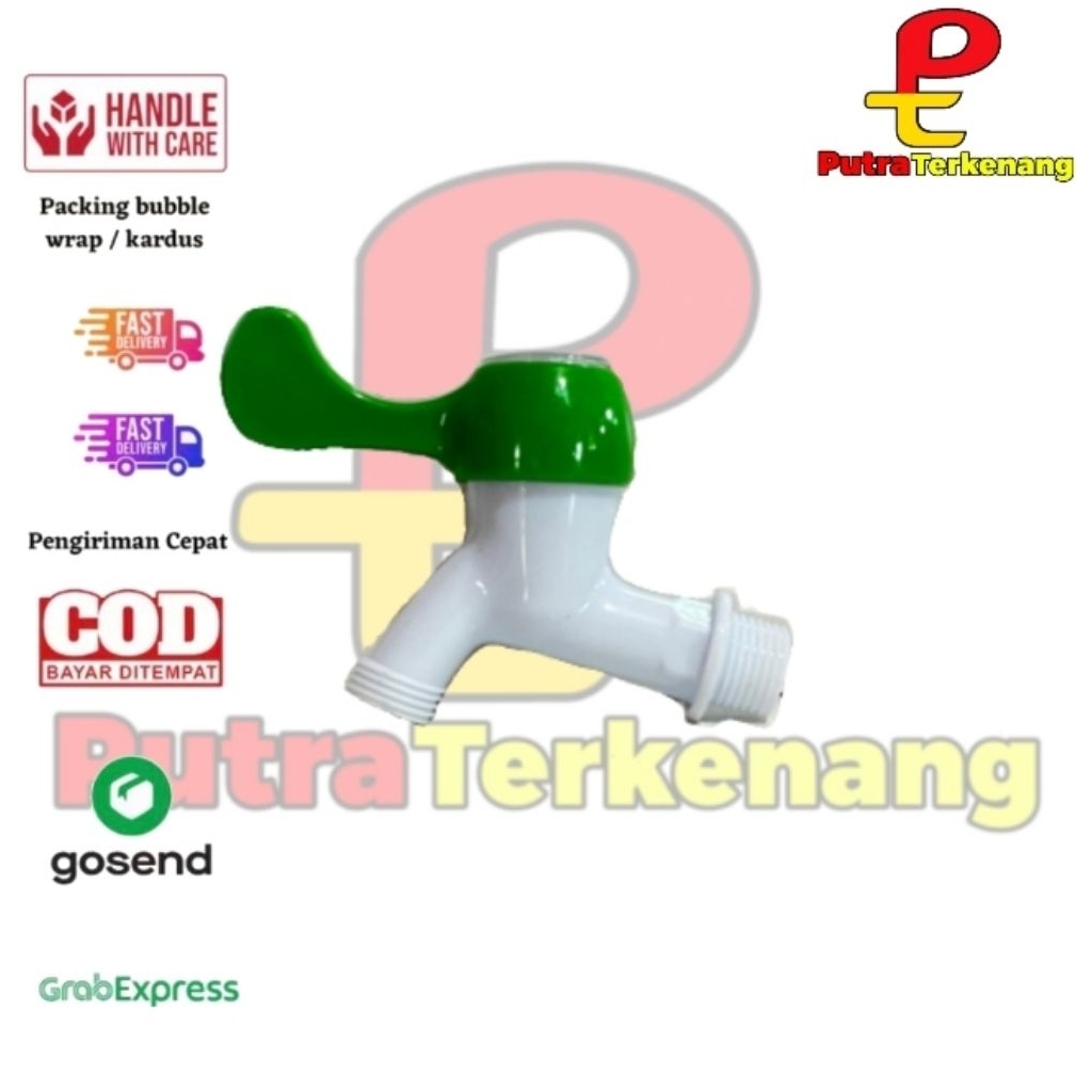 Kran Plastik Serbaguna | Kran Air Dinding Tahan Bocor | Kran Cuci Tangan & Bak Air Plastik Berkualit