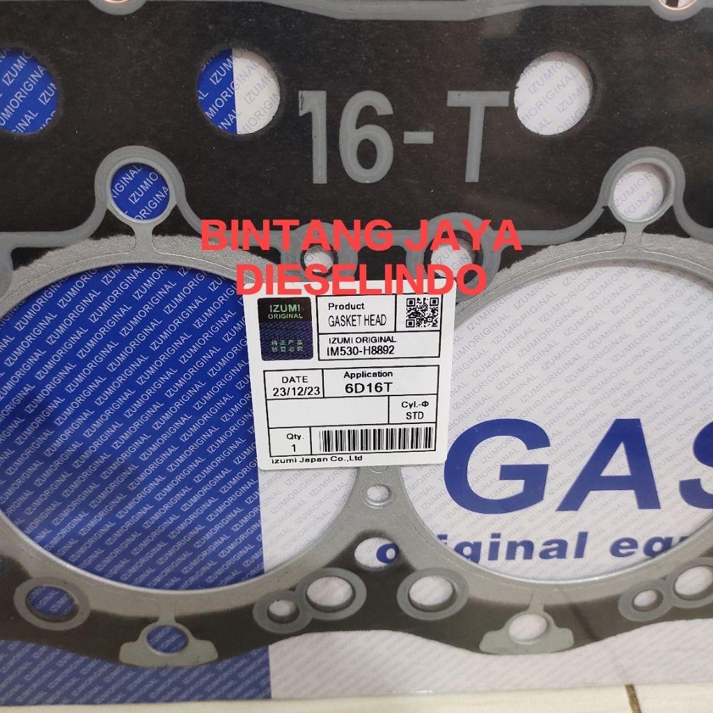 Gasket Head 6D16 izumi / Gasket Head 6D16T - 6D16