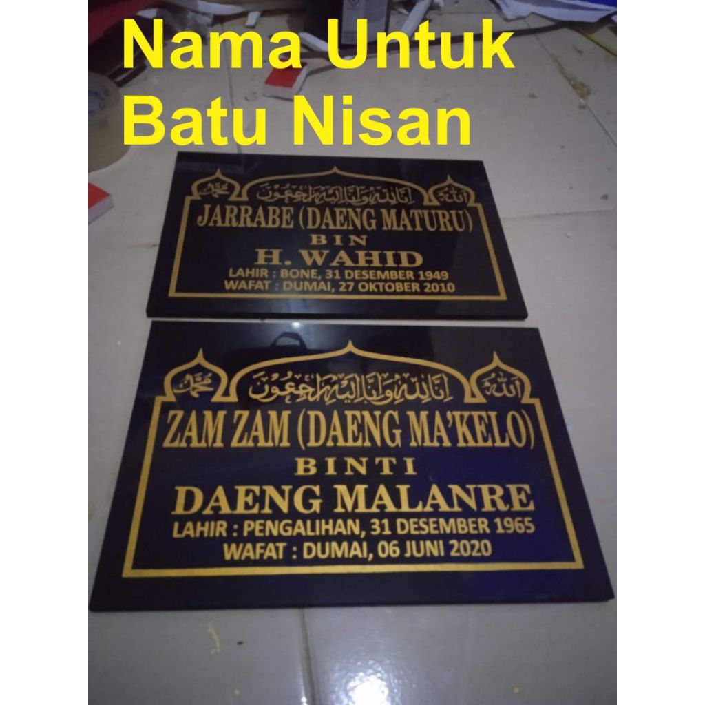 Nama Batu Nisan Kuburan Murah Banget