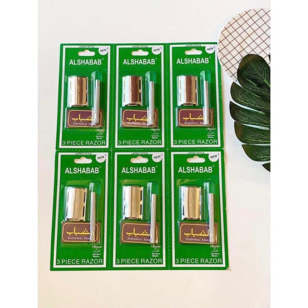 ALSHABAB Alat Cukur Kumis Jenggot/ Alat Cukur Besi Alshabab /Alat Cukur Stainless Steel/Pisau Cukur 