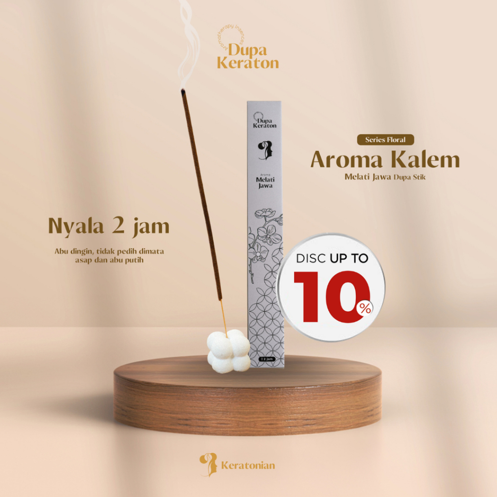 Dupa Stik Aromaterapi - Melati Jawa - Hio Bukhur Wangi Ukup by Dupa Keraton