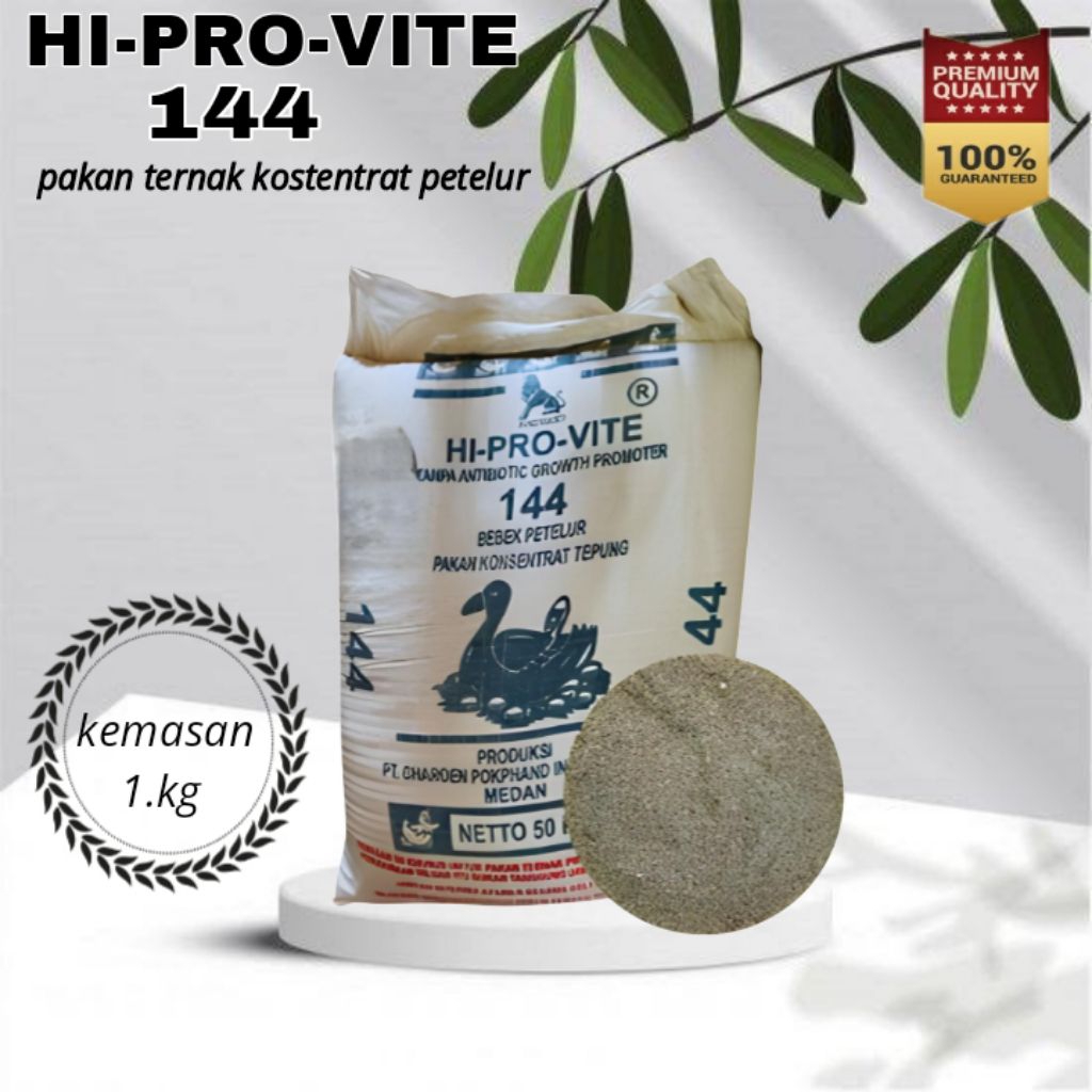 pur petelur/kosentrat petelur itik bebek HI-PROVITE 144 kemasan 1.kg bisa buat Ayam-entog-unggas lai