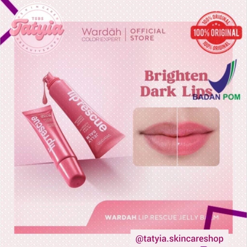 WARDAH Ljp Rescue Jelly Balm Pencerah Bibir Multi Repair Pelembab Bibir bisa digunakan sebagai lip M