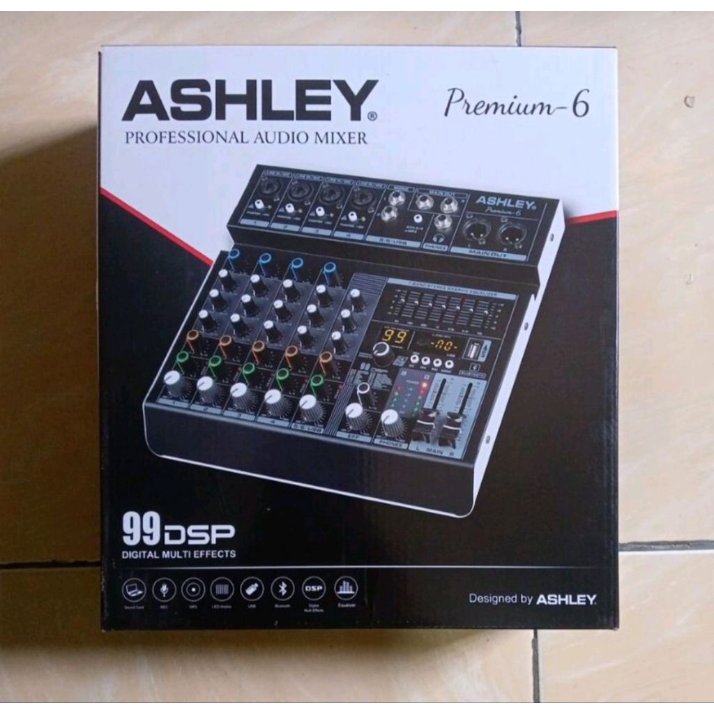 Mixer ASHLEY PREMIUM6 Audio Mixer 6Ch PREMIUM 6