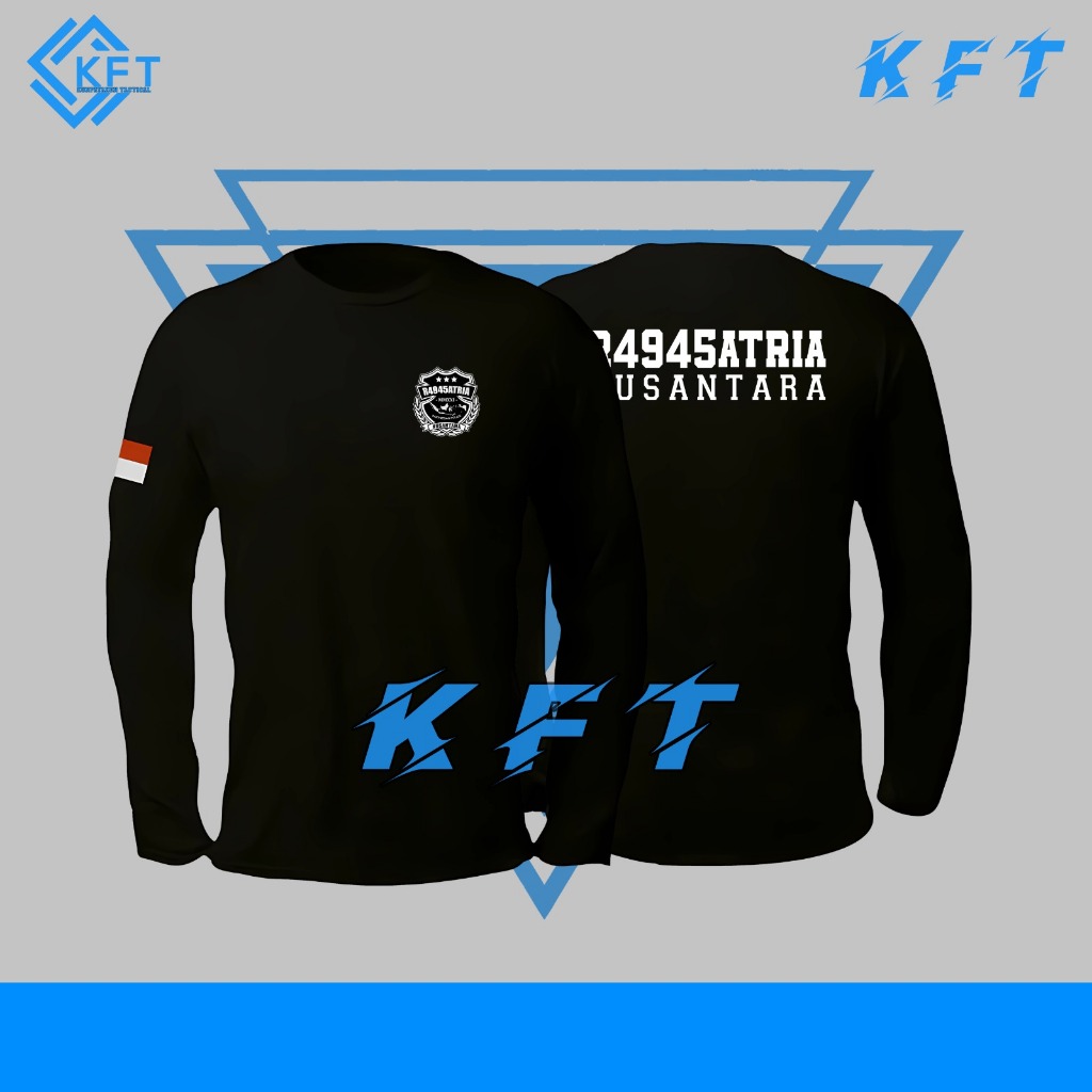 KAOS ATASAN R4945ATRIA NUSANTARA POLRI WARNA HITAM