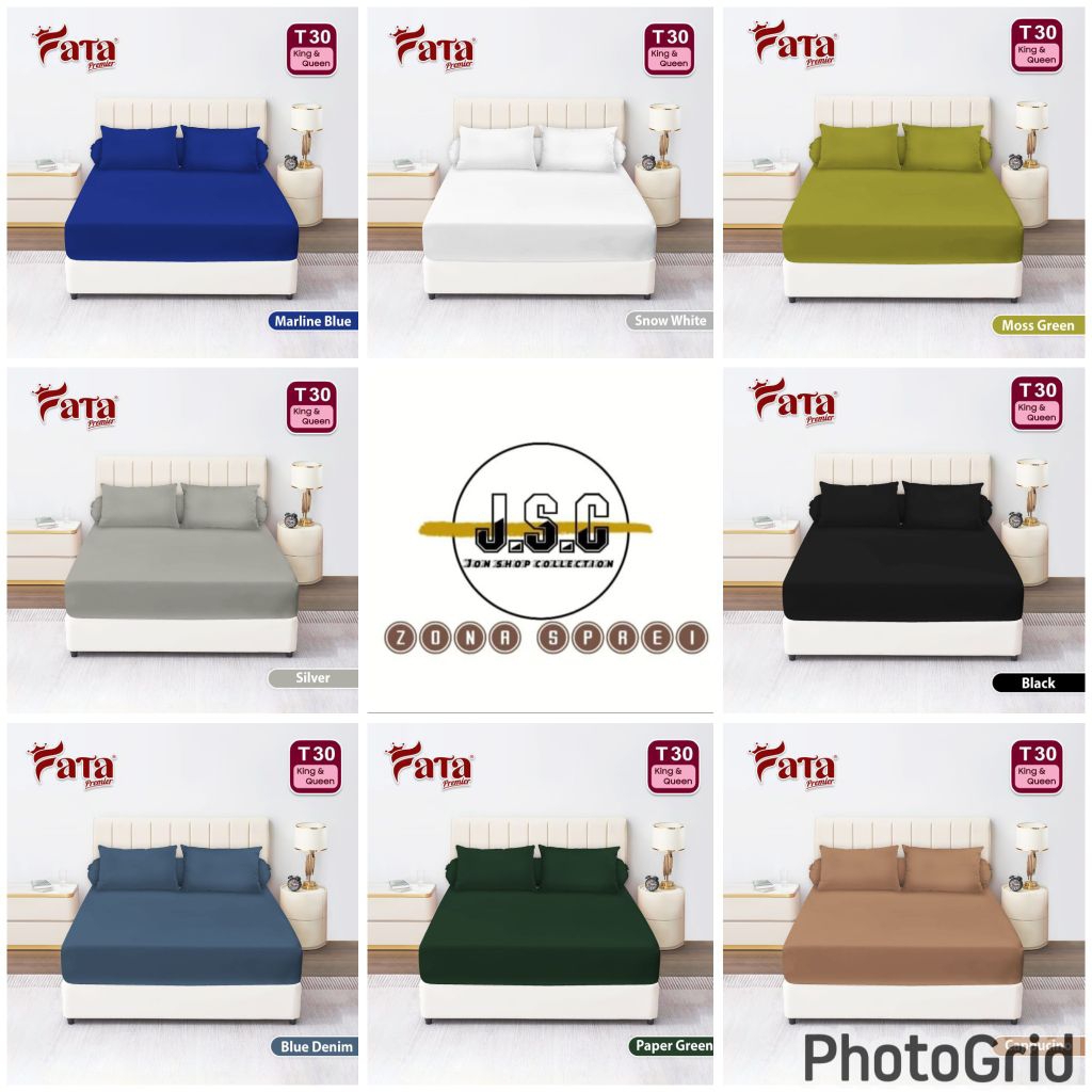 Sprei polos ukuran 160x200 tinggi 30cm/ Sprei fata polos embos 160x200x30cm