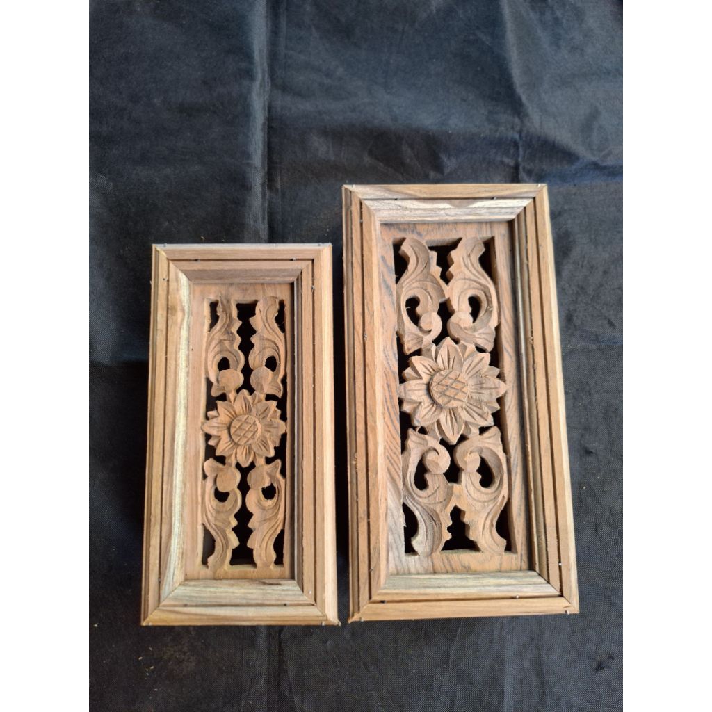 Loster ukir kayu jati ventilasi rumah