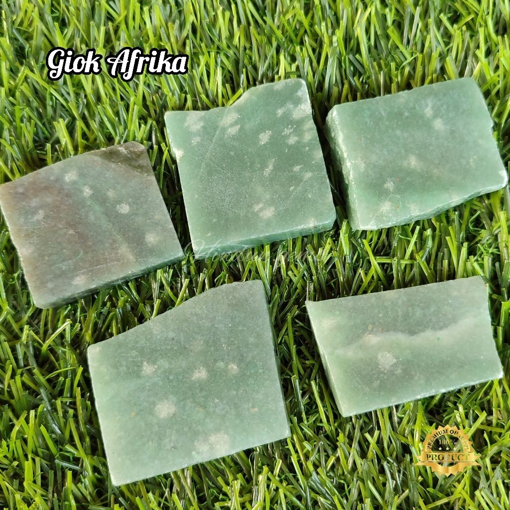 Bahan Batu Giok Afrika Asli Natural / Bongkahan Batu Giok Afrika / Lempengan Batu Giok Afrika