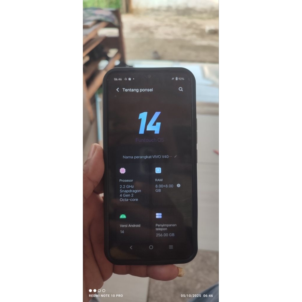 Vivo V40 lite. ram 8/256.5G.mulus