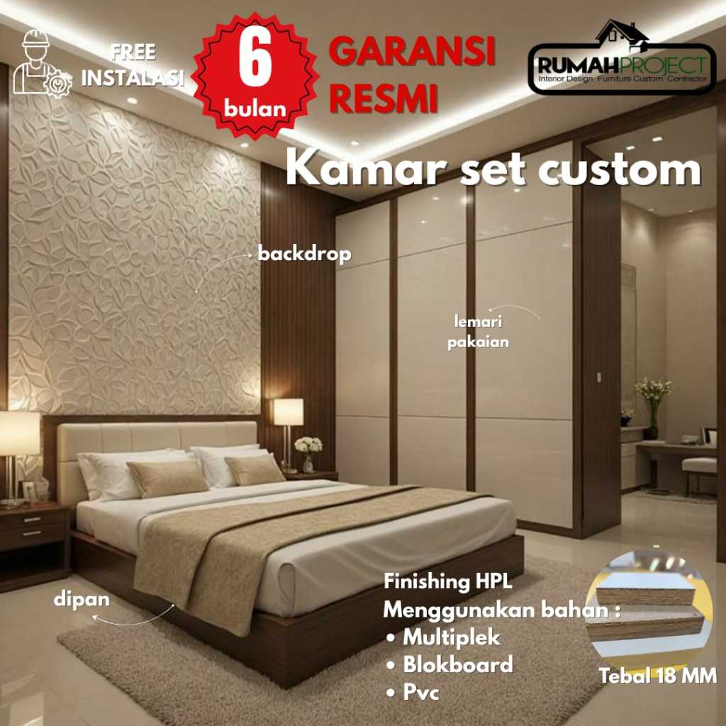 KAMAR SET CUSTOM | KAMAR SET MODERN | KAMAR SET | CUSTOM