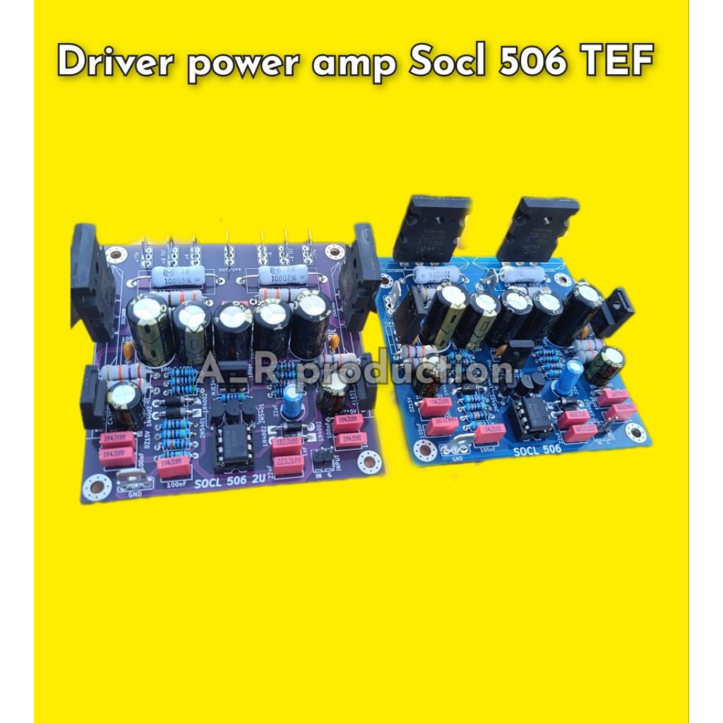 Kit driver power Socl 506 tef double layer maks 65vac super clarity komponen kualitas bagus original