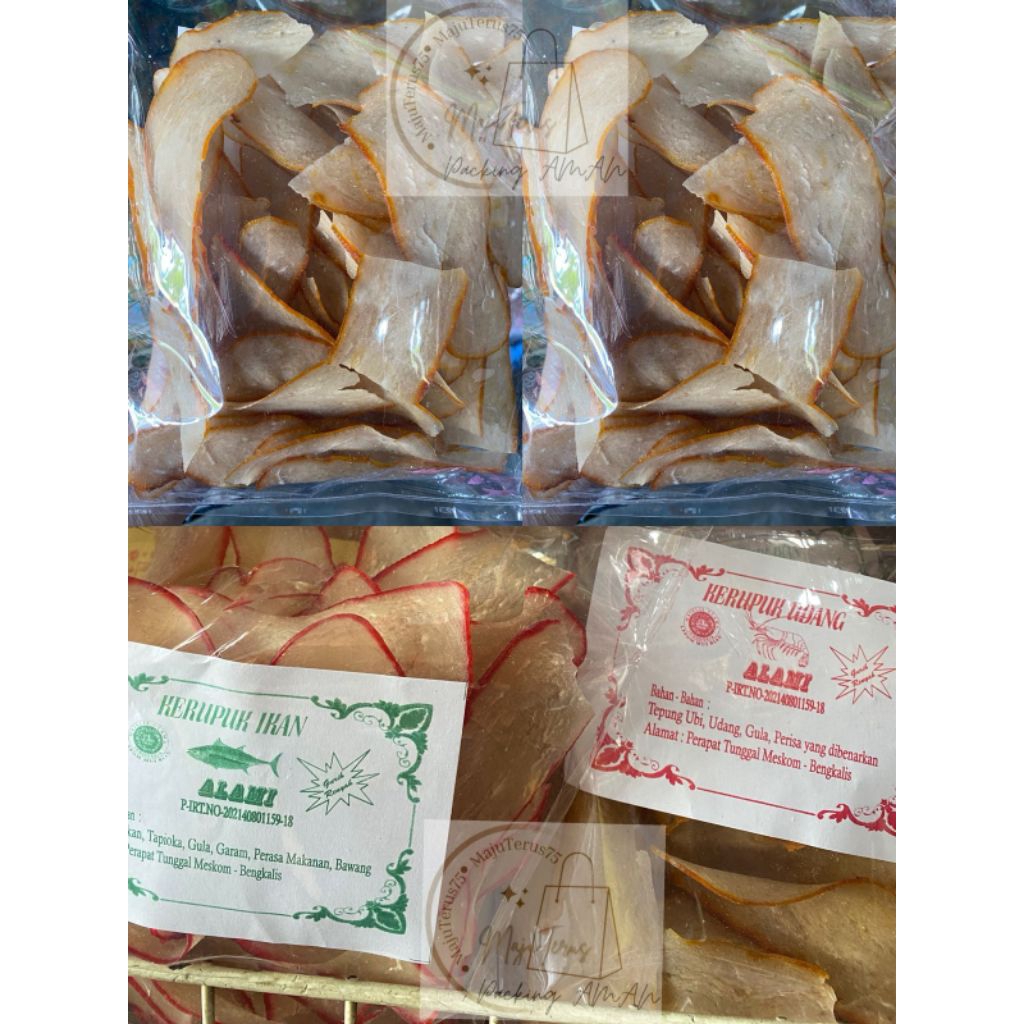 Kerupuk Udang Ikan Alami Bengkalis Riau 200gr