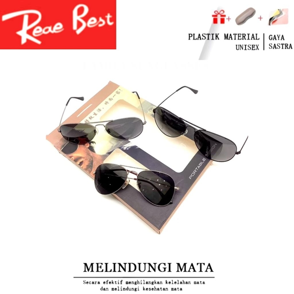 Sunglasses Untuk Laki-Laki/Perempuan RAY & BAN AVIATOR BEST SELLER FAMILLY PAKET