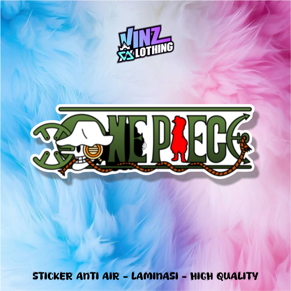 STICKER USOPP LOGO ONE PIECE AESTHETIC BRAND WATERPROOF VINYL / STIKER MOTOR LAPTOP HP HELM
