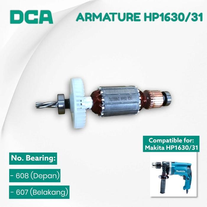 Armature Mesin Bor Impact 13mm HP1630 Angker Rotor Spull Dinamo Bor impact Drill HP 1630 - DCA