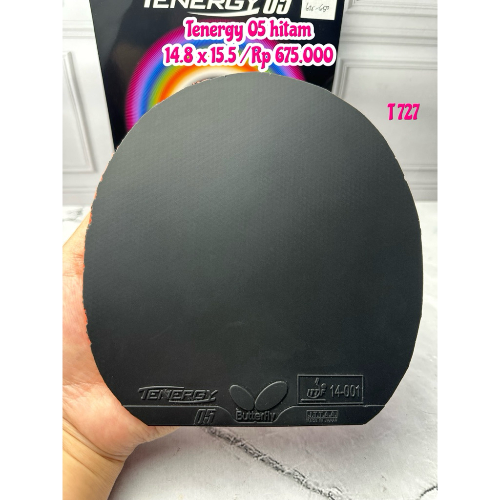 SECOND KARET BET BAT BUTTERFLY TENERGY 05 HITAM ORIGINAL MARKET JAPAN