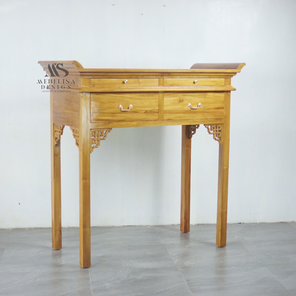 Meja Altar Laci 2 Kokoh Meja Laci Kecil dan Besar, Kayu Jati Jepara