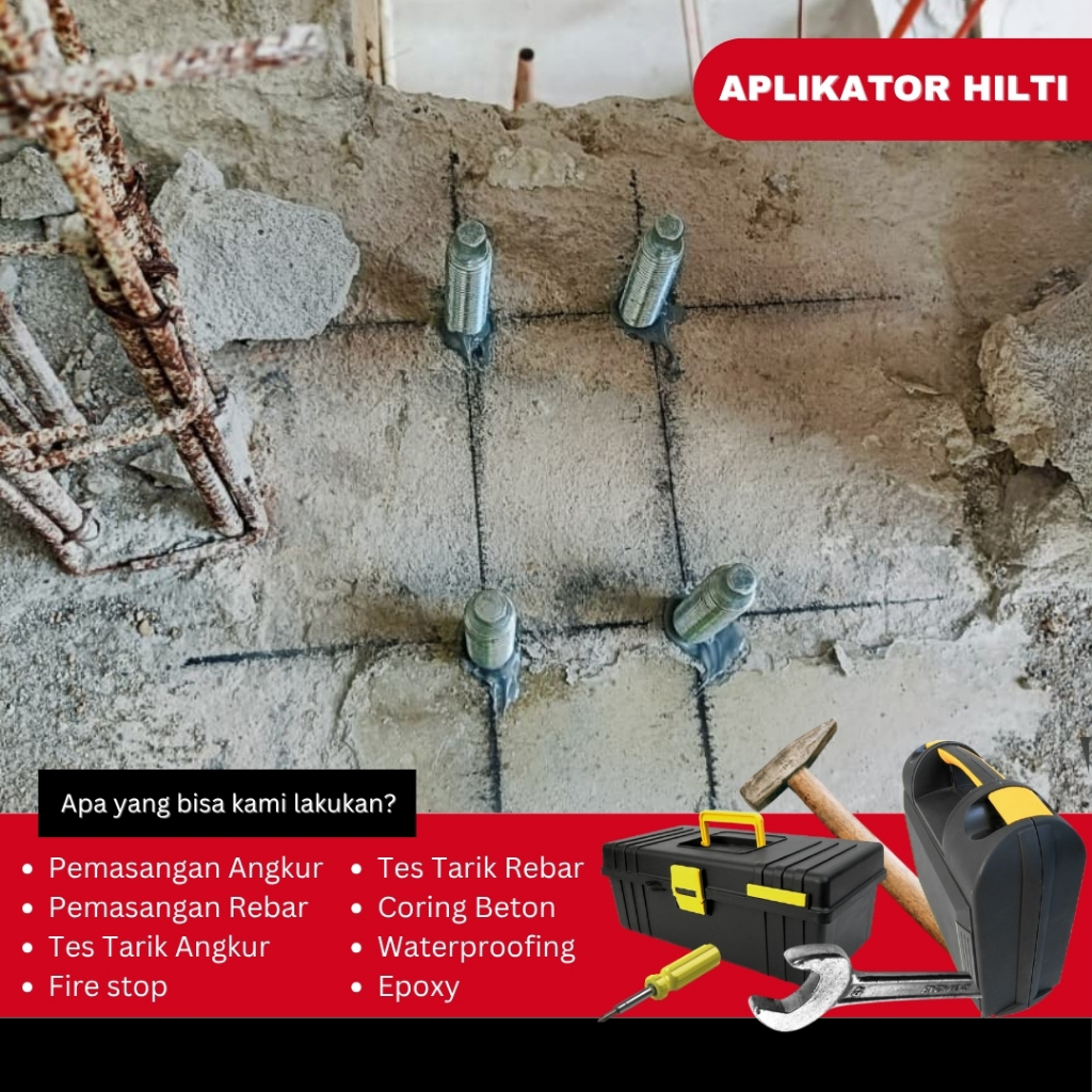 Aplikator Chemical Fischer Untuk Pemasangan Sambungan Beton