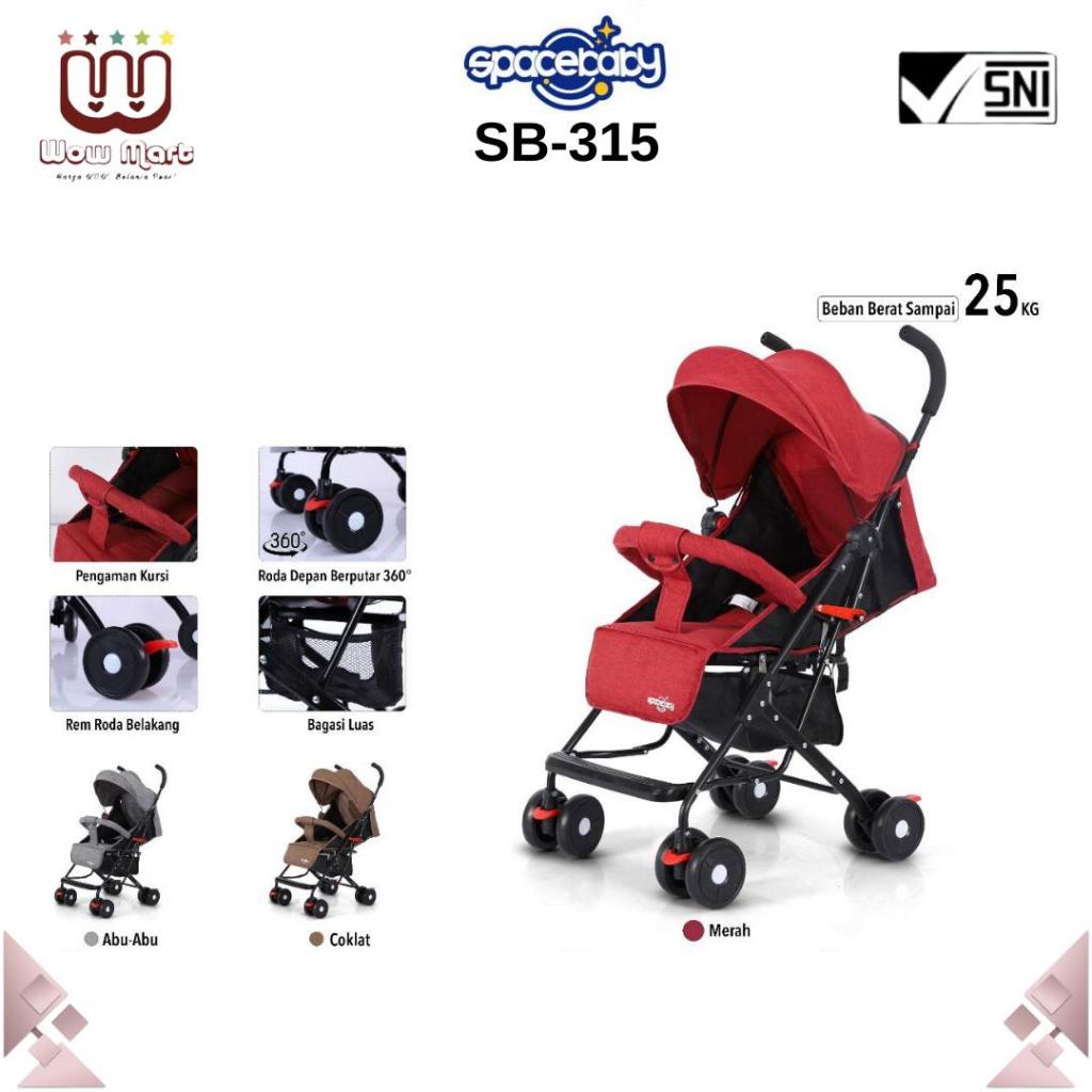 SB 315 Spacebaby Baby Stroller Cabin Size // Mainan Kereta Dorong Bayi // Sb-315