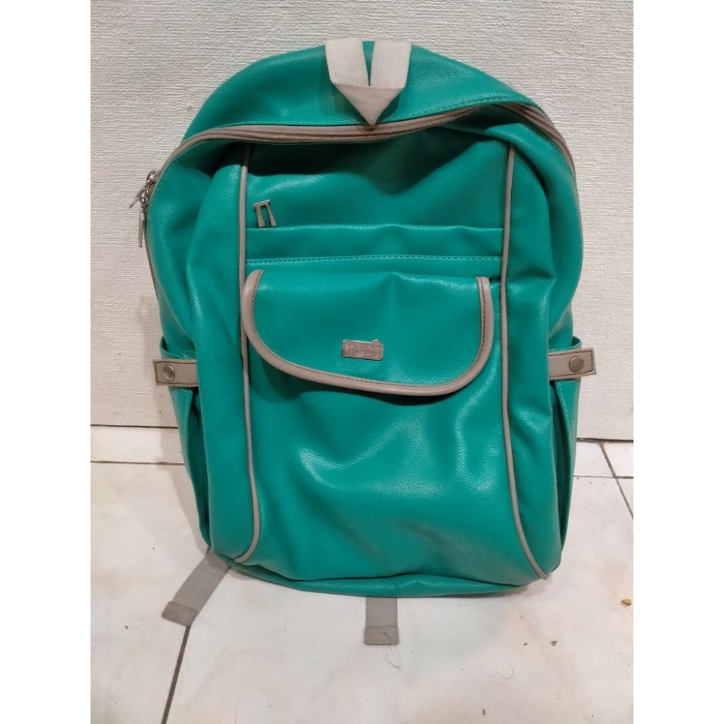 Tas Preloved Hijau Metalik
