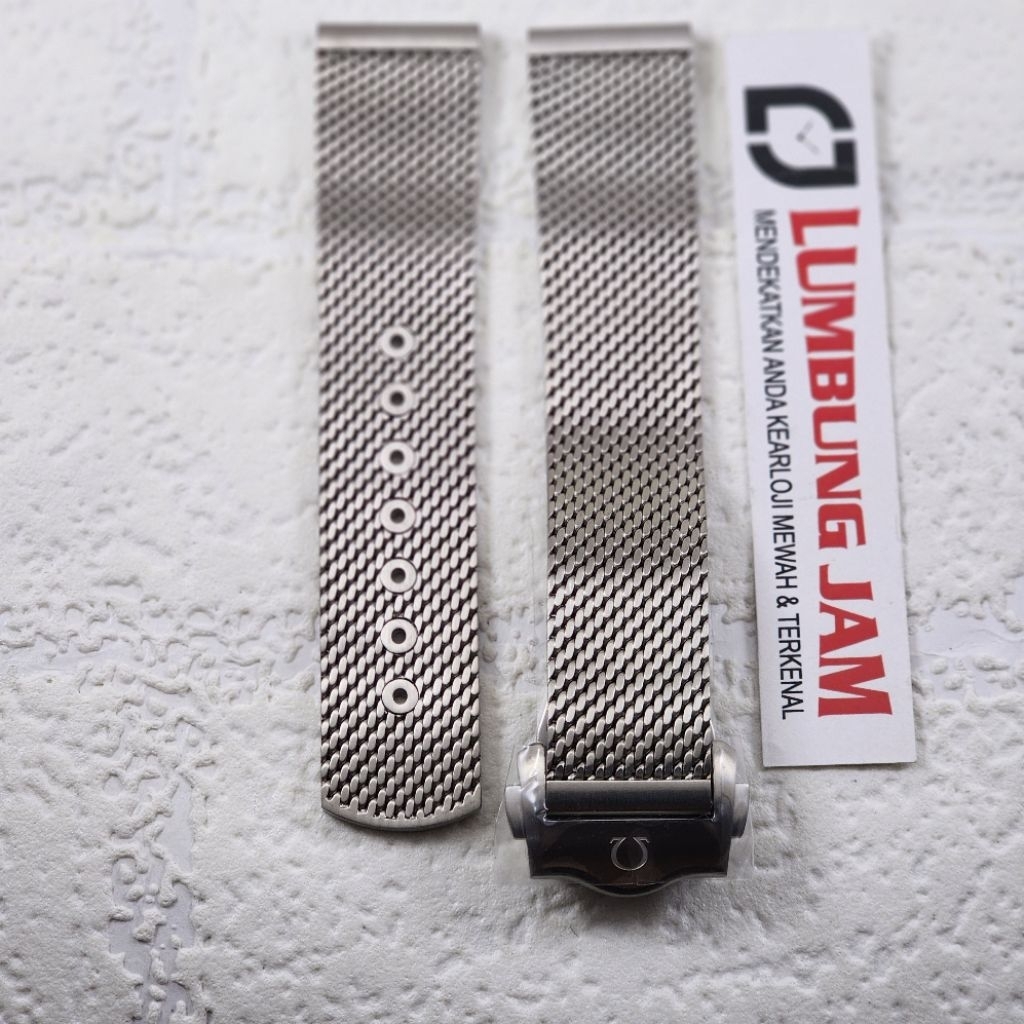 AKSESORIS OMEGA MESH MILANESE BRACELET TITANIUM FOR SEAMASTER SPEEDMASTER AQUA TERRA 20mm