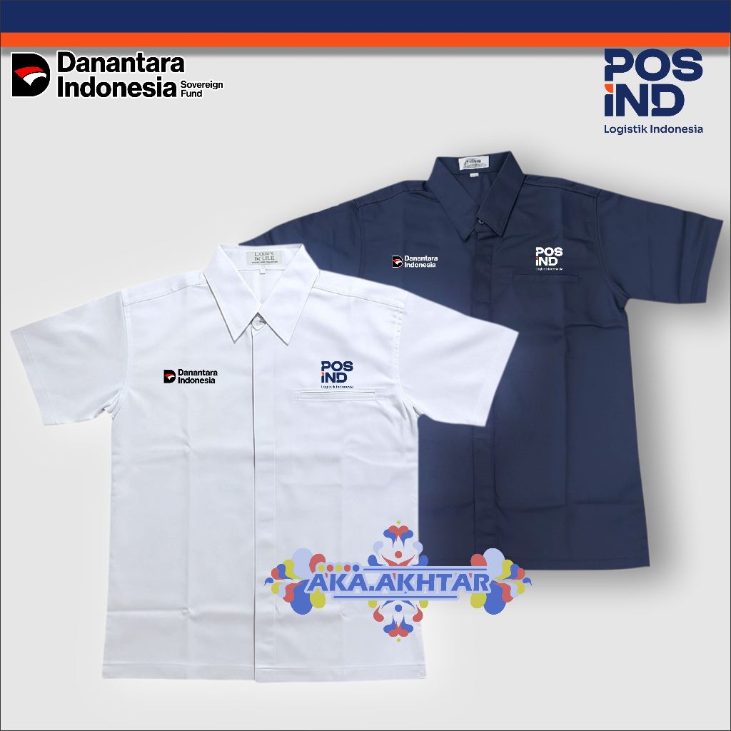 POS IND | KEMEJA DANANTARA POS INDONESIA TERBARU LENGAN PENDEK DAN PANJANG FULL BORDIR | SERAGAM POS