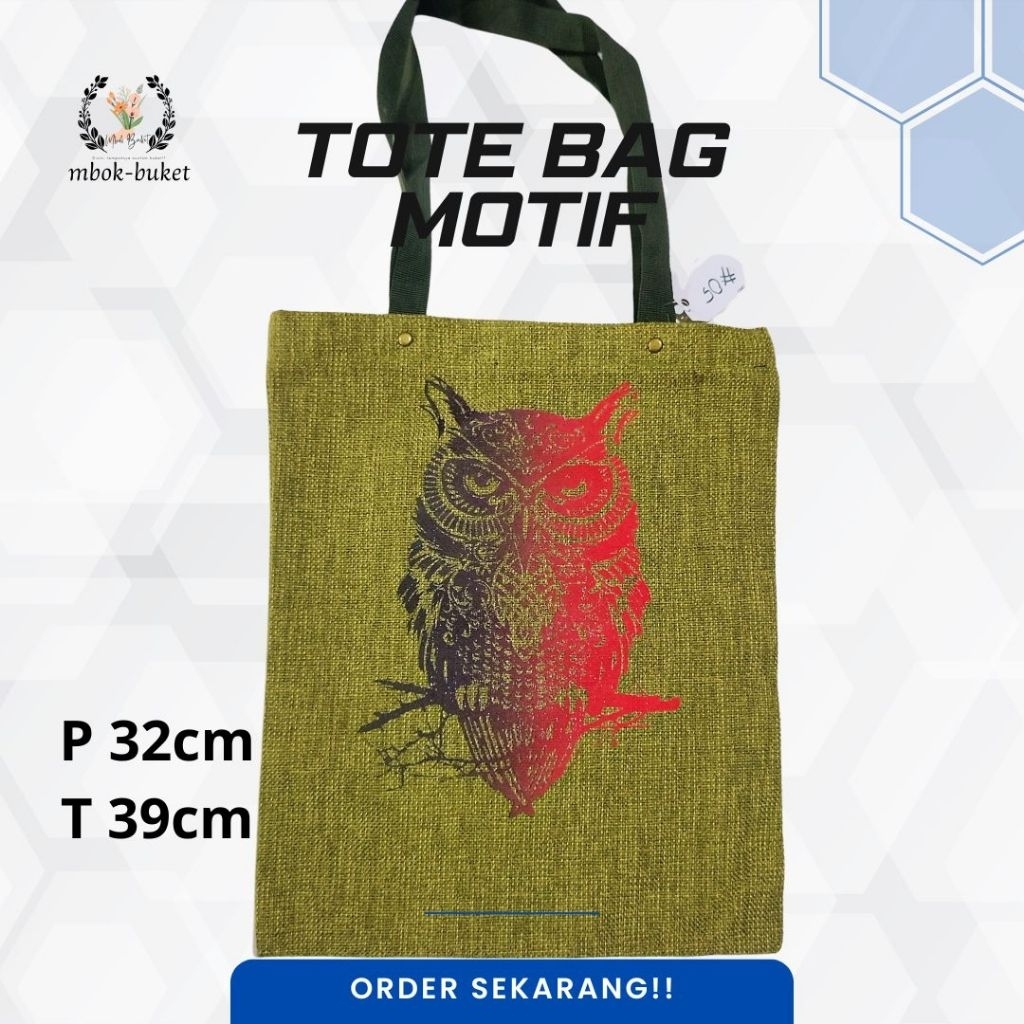 TOTE BAG MOTIF MIX GONI SINTETIS TAS LOCAL JOGJA TOTE BAG TAS BELANJA SOUVENIR OLEH OLEH YOGYAKARTA 