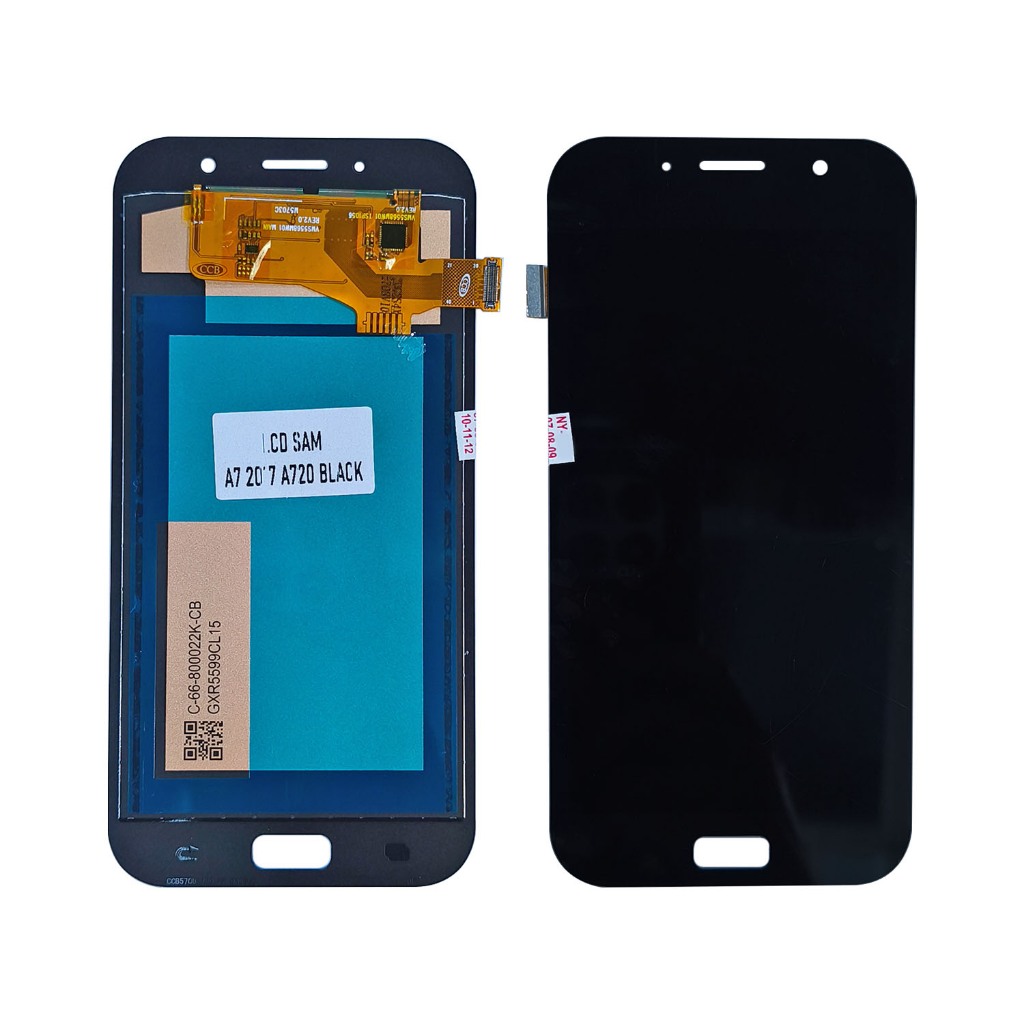 LCD SAM A7 2017 A720 BLACK