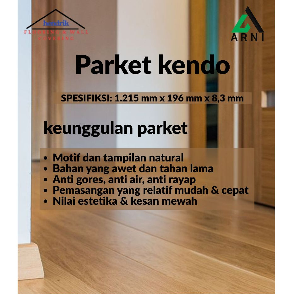 lantai parket kendo motif kayu