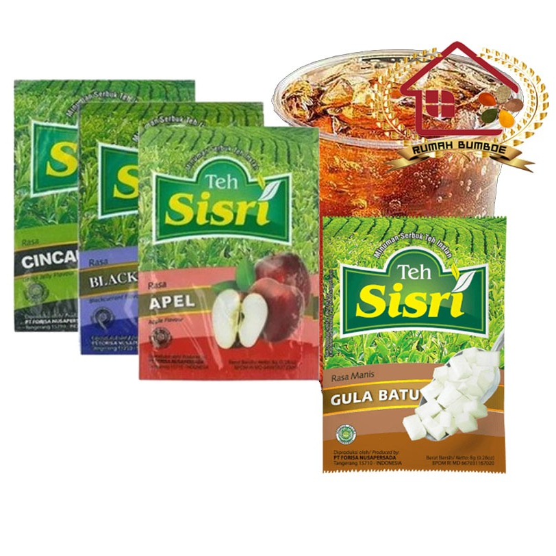 (1 renteng) SISRI TEH INSTANT Minuman Teh Instant Bubuk