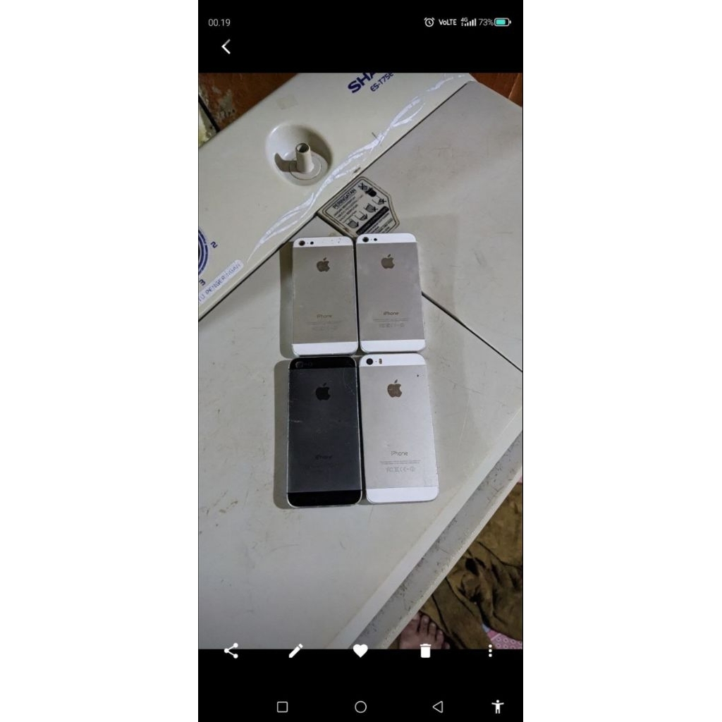 casing iPhone 5s iPhone 5 borongan 4 unit second
