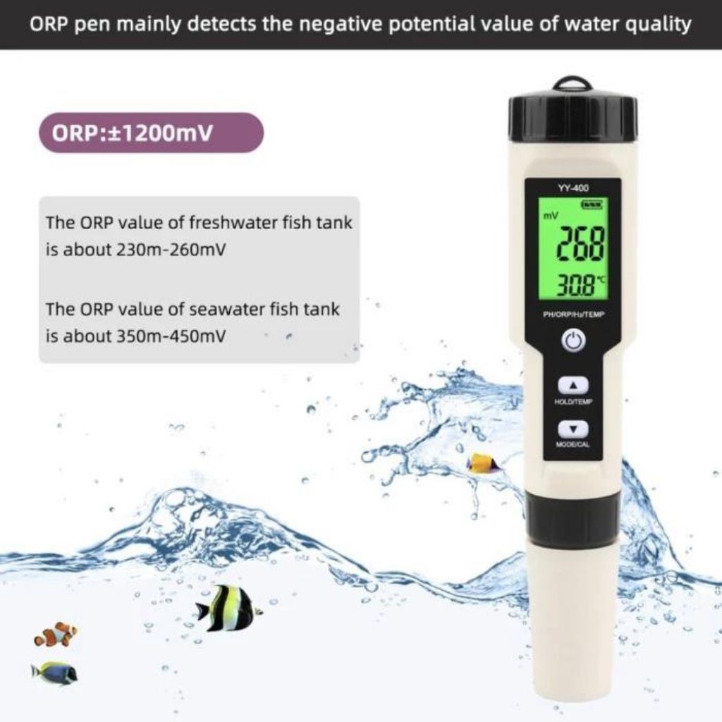 Water Tester H2 PH ORP Temp Meter YY400 Hydrogen YY-400 4 in 1 Quality￼
