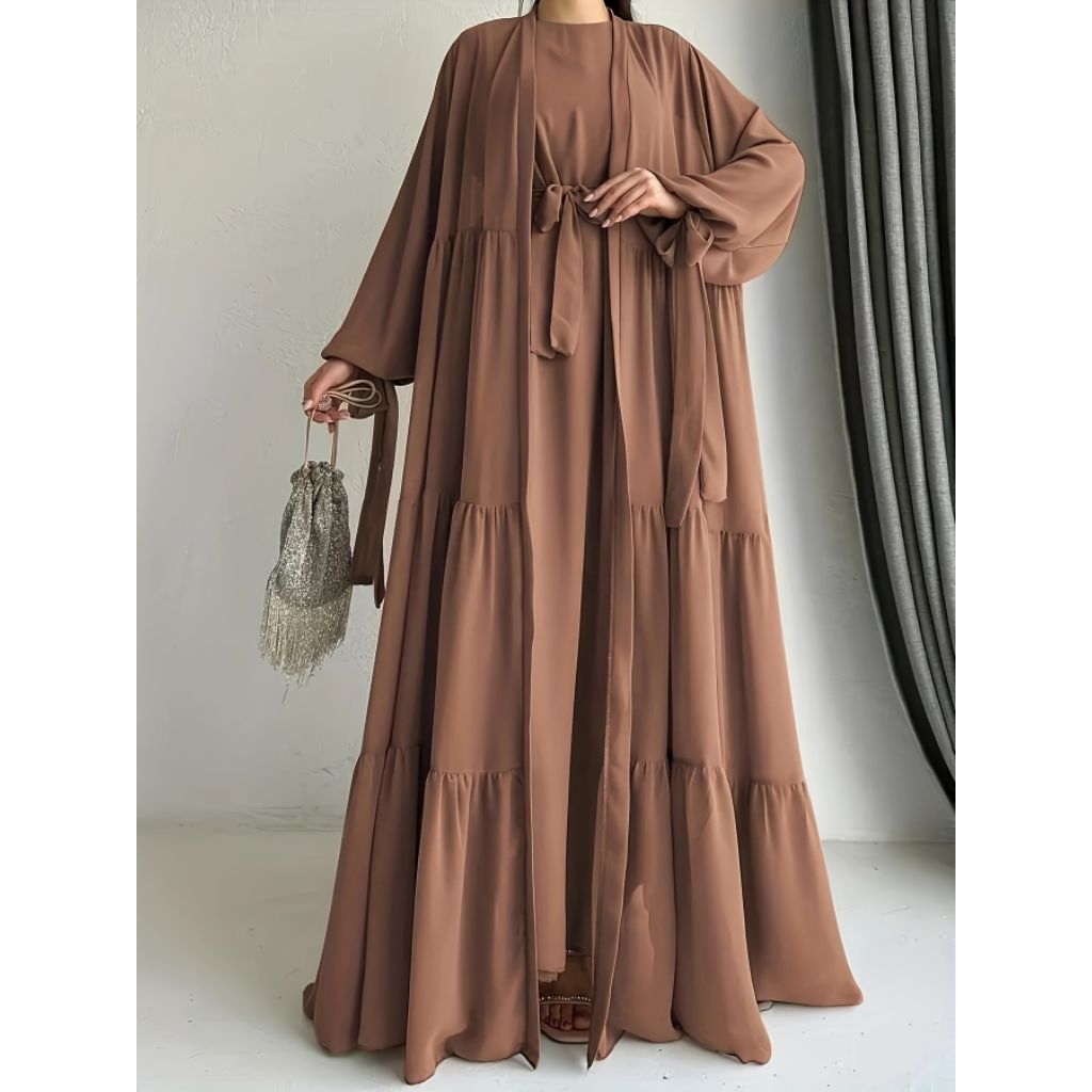 Gamis outer, Gamis arab, Gamis Premium, Gamis perempuan panjang.